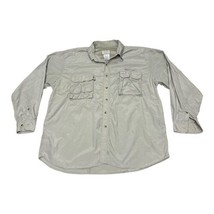 Sports Afield Vented Long Sleeve Khaki Fishing Shirt XL Sport Tan Beige ... - £11.59 GBP