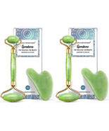 2 Gua Sha &amp; Face Roller Jade Roller for Face Roselyn Boutique Gemstone W... - $27.34 CAD