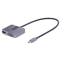 StarTech.com USB C Video Adapter, USB C to HDMI VGA Multiport Adapter w/ 3.5mm A - £60.05 GBP