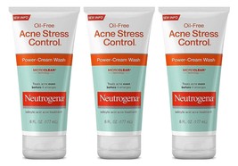 Neutrogena Acne Stress Control Power-Cream Wash 6 Ounce Tube (177ml) (Pack of 3) - $64.99