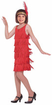 Roaring 20&#39;s Red Flapper Girl&#39;s Halloween Costume Large 12-14 Charleston Dancer - £14.93 GBP