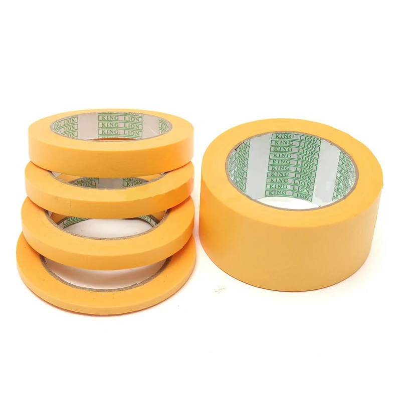 House Home 6mm/10mm/12mm/18mm/50mm Yellow Tape Adhesive Masking Tape Paint Spray - £19.65 GBP