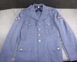 USAF AIR FORCE MEN&#39;S 40R SERGE BLUE WOOL DRESS COAT JACKET UNIFORM 4 BUTTON - $44.70 CAD