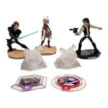Star Wars Character Disney Infinity Lot of 7 Mace Windu Ahsoka Tano Han Solo - £9.59 GBP