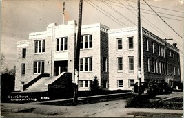 RPPC Big Corno Contea Tribunale Casa Hardin Montana MT Unp Cartolina S20 - $36.83