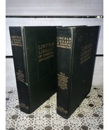 1946 Vtg Vol I &amp;  II Set Lincoln Library of Essential Information HB Gre... - £27.21 GBP