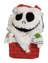 Nightmare Before Christmas Animated Musical Santa Jack Skellington in Chimney - £27.90 GBP