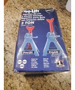 Pro-Lift Heavy Duty Jack Stands – 3 Ton in Pair with Double Pins Design - $1,109.76 MXN