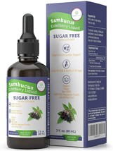 Organic Elderberry Syrup for Kids &amp; Adults Immune Support Antioxidant Ex... - £11.03 GBP