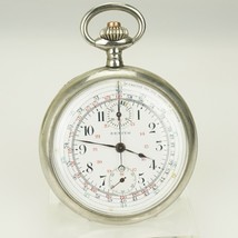 Rare! ZENITH Chronograph Pocket Watch Watch No Spindle Duplex Wristwatch... - £761.18 GBP