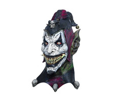 Jesterblin 26931 Jester Goblin Full Head Costume Latex Mask Cosplay Adult One Sz - $68.31