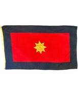 Antique Salvation Army Blood &amp; Fire Flag WWI Era Grommet Edge Woven 56&quot; ... - $5,683.05 MXN