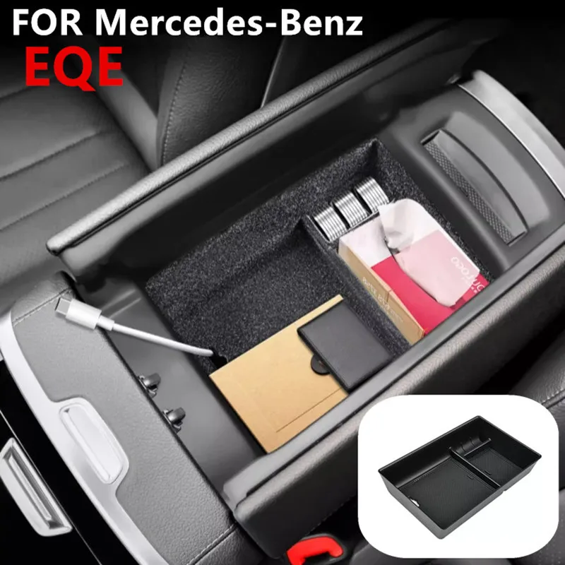 Car Center Armrest Box Storage Stowing Tidying For Mercedes-Benz EQE SUV version - £23.52 GBP+
