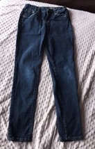 Justice Girls Simply Low Blue Denim Super Skinny Jeans Sz 14R Preowned - £13.97 GBP