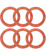 Flying Aero Discs, 6 Pack Sports Outdoor Pro Flyer Rings | Plastic Toy U... - £28.23 GBP