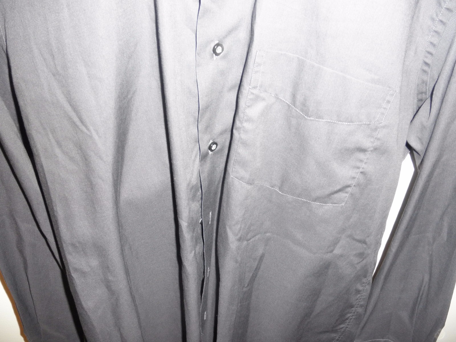 Brioni Homme Grande Taille Gris Long Bouton Avant Chemise 40-41 Item image 2