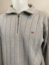 Polo Jeans Co. by Ralph Lauren , Men&#39;s 1/4 Zip Sweater Size L Grey - £56.11 GBP