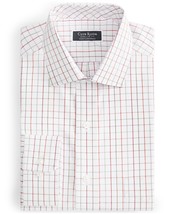 Club Room Dress Shirt Men&#39;s 15.5 34/35 Multi Regular Fit Window Plaid St... - $25.88 CAD