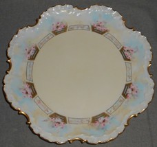 Early 1900s Hand Painted Rosenthal 10&quot; Scalloped Plate - Selb Bavaria Versailles - £31.84 GBP