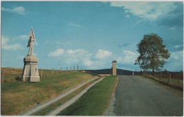 Postcard Vintage Chrome Bloody Lane Antietam Battlefield Sharpsburg, MD - £3.74 GBP