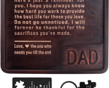 Unique Birthday Gifts for Dad from Daughter Son, Gifts for Dad Wood Vale... - $37.22
