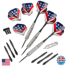 Fat Cat Support Our Troops Steel Tip Darts w/ Case - Nickel Silver Alloy - $34.08