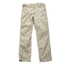 Carhartt Khaki Relaxed Fit Work Pants Mens Size 38x34 102291-232 - £23.98 GBP