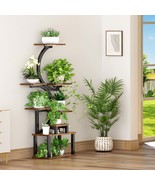 Durable 8-Tier Indoor Plant Stand w/ 5 Grow Lights &amp; Dimming - $154.29 CAD