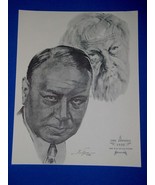 Emil Jannings Academy Award Portrait Print Vintage 1962 Volpe Way Of All... - $227.89 MXN