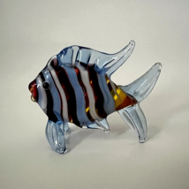 Murano Glass Handcrafted Unique Lovely Mini Fish Figurine, Size 1 - $29.90
