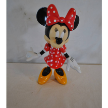 Disney Minnie Mouse Hard Plastic Toy/Figurine in Red Polka Dot Dress - £27.24 GBP