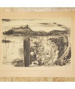 Vintage 1955 Castle 27/75 Ltd Ed Original Lithograph John Piper British ... - €1.310,94 EUR