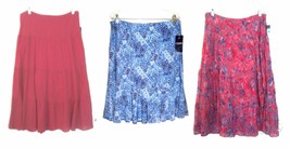 Chaps Skirts Tiered, Broomstick, Ruffled, Straight &amp; Skort Sz S-XL NWT$65-$69  - £23.79 GBP+