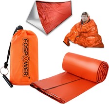 Fospower Emergency Sleeping Bag, Waterproof Survival Shelter Tent &amp;, Hiking - £23.69 GBP