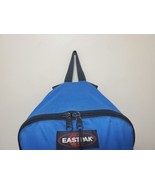 Vintage 80s 90s EASTPAK Blue Backpack Made in USA Suede Leather Bottom B... - £37.45 GBP