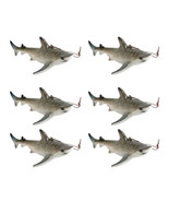 Set Of 6 Great White Sharks Ocean Marine Wall Hanging Decor Tree Ornaments - $61.50 CAD