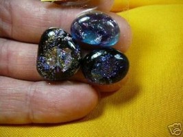 Lot #232 Dichroic Fused Glass Cabochon Cab Cabs Free S/H Jewelry - £16.58 GBP