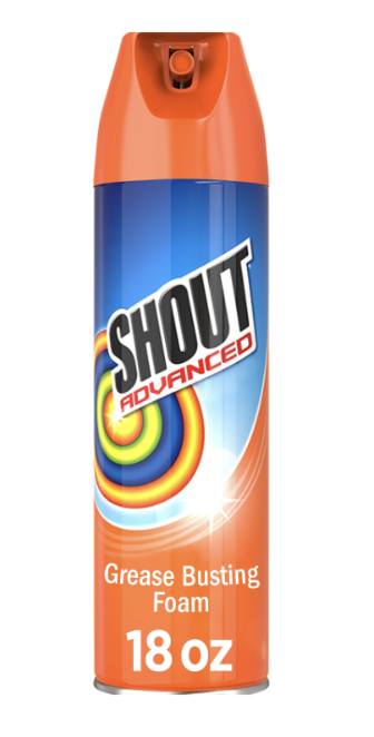 Shout Advanced Grease Busting Foam, Laundry Stain Remover, 18 Ounce - $7.95