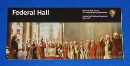 BRAND NEW FEDERAL HALL NATIONAL HISTORICAL SITE PARK BROCHURE FIRST CAPI... - $3.99