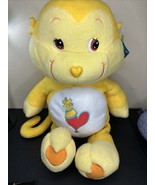 Care Bear Cousins JUMBO Plush 24” Playful Heart Monkey 2004 Yellow Vinta... - $58.21 CAD