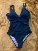 Women&#39;s Size: M.  One Piece Swimsuit with Adjustable Halter Ruched Tummy NWOT - £11.28 GBP