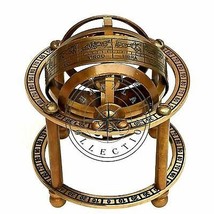 Antik Messing Armillarsphäre Astrolabium Maritime Nautische Sammlerkugel - £18.46 GBP