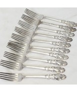 Towle Antique Flutes Dinner Forks Silverplate 7.875&quot; Lot of 10 - £76.72 GBP
