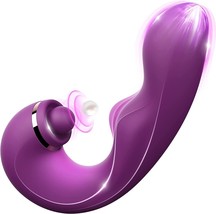 Adult Sex Toys Vibrating Dildo - 3 in 1 Womens Sex Toys Clitoral G spot (Purple) - £21.64 GBP