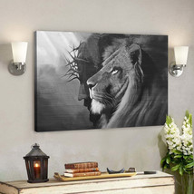 Black The Lion Of Judah Jesus Lion Gift for Jesus Christ Canvas Wall Art - £18.18 GBP+