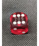 Casino 209 Red 14MM Dice - $14.48 CAD