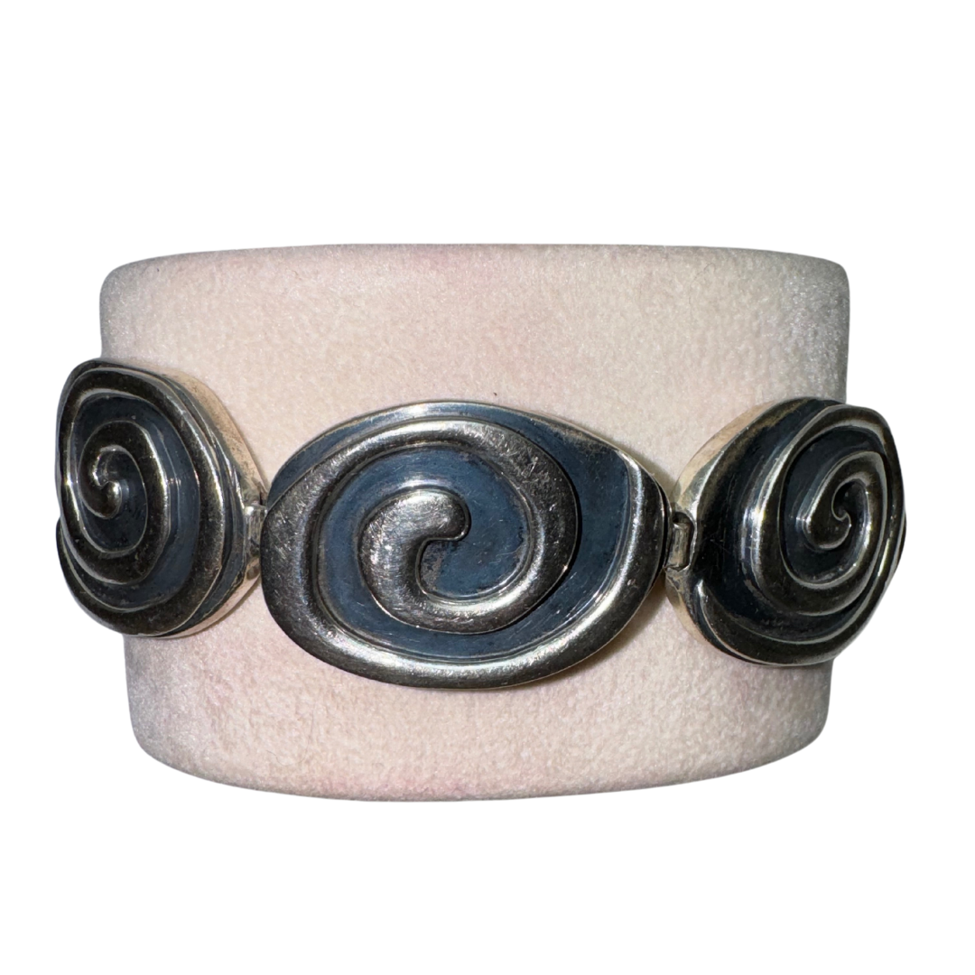925 Silpada Arrowhead Swirl Toggle Bracelet Made in India - $300.00