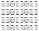 8 Ounce Clear Plastic Jars Containers With Screw On Lids - Refillable Ro... - $46.99