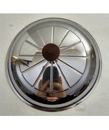 Vintage Chrome Wooden Top Knob 7 1/8&quot; Round Pot Pan Replacement Lid #95 - $352.39 MXN