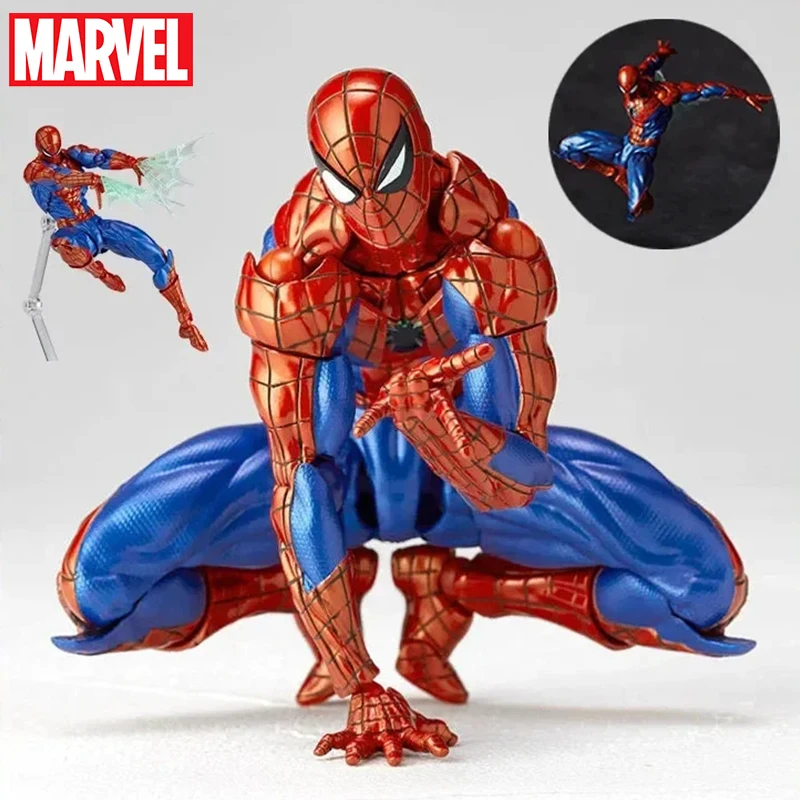 16cm Kaiyodo Spider-man 2.0 Revoltech Amazing Yamaguchi Mk4 Peter Parker... - $32.62+